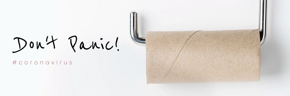 Toilet paper email header template, editable design