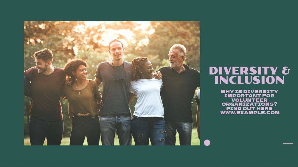 Diversity & inclusion blog banner template, editable text & design