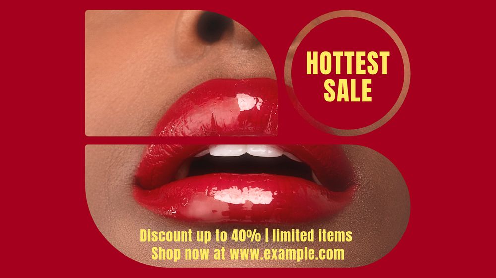 Hottest sale blog banner template, editable text & design