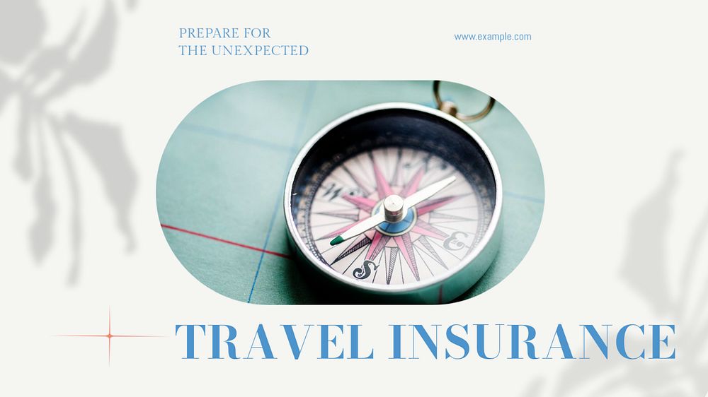 Travel insurance blog banner template, editable design