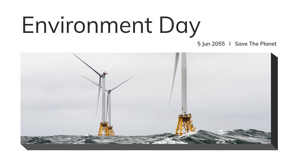 World environment day blog banner template, editable text & design