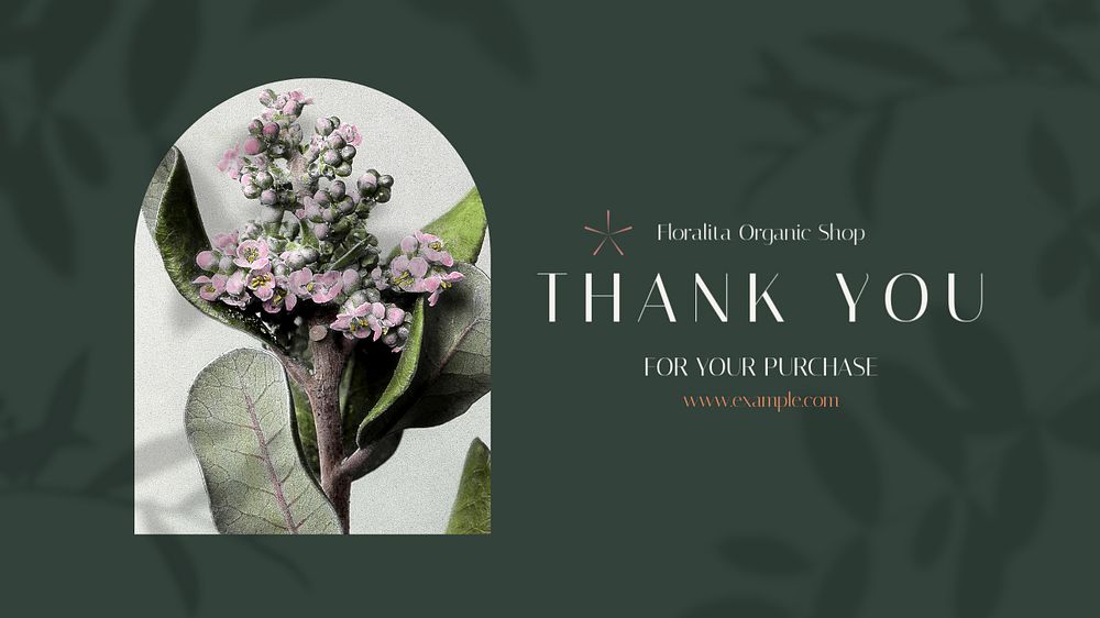 Thank you blog banner template, editable text