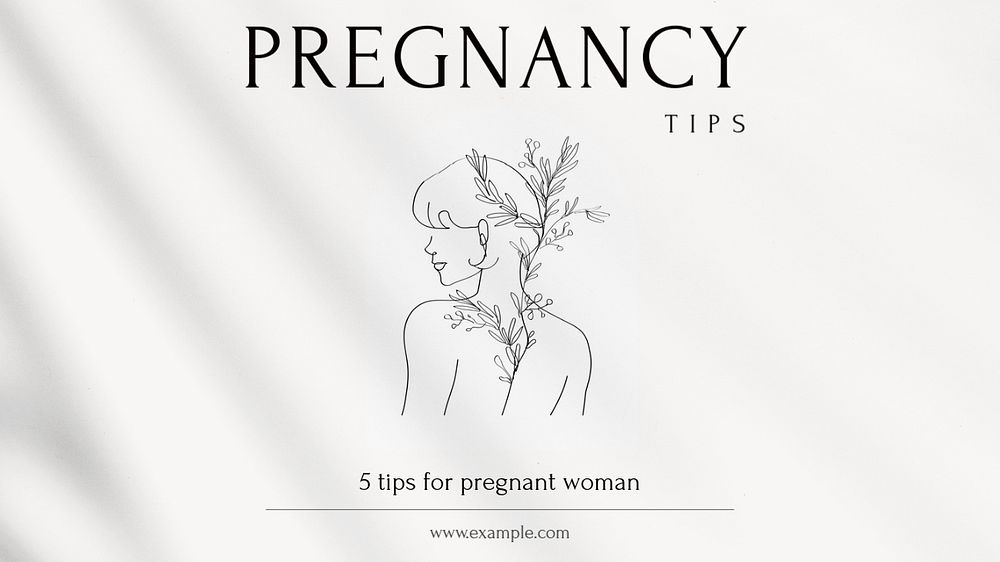 Pregnancy tips blog banner template, editable design