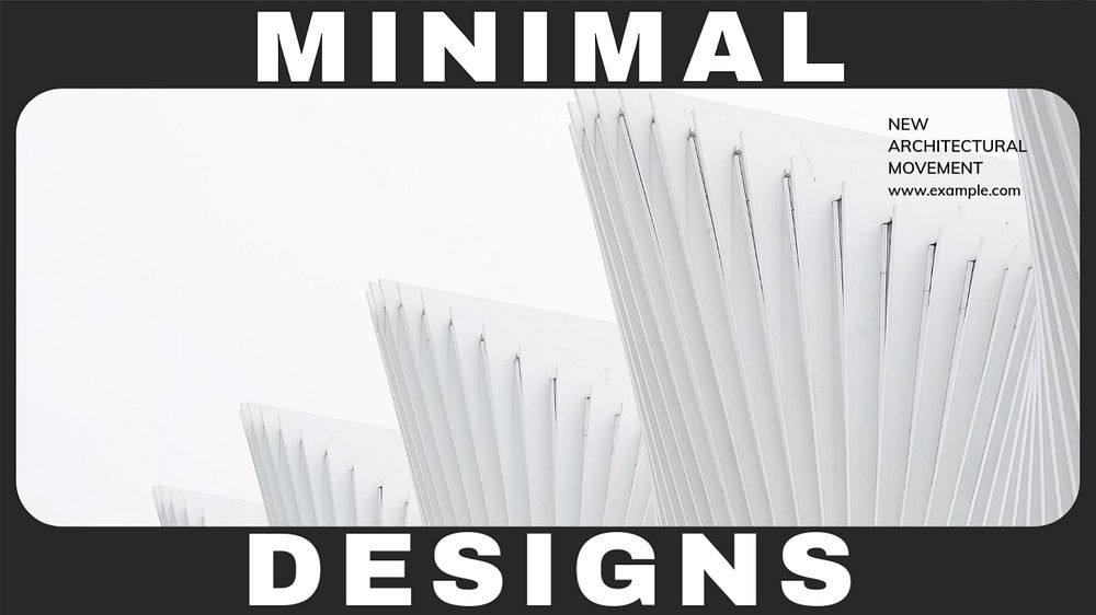 Minimal designs blog banner template, editable text & design