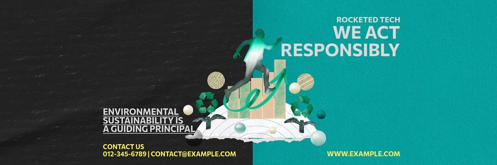 CSR policy email header template, editable text & design