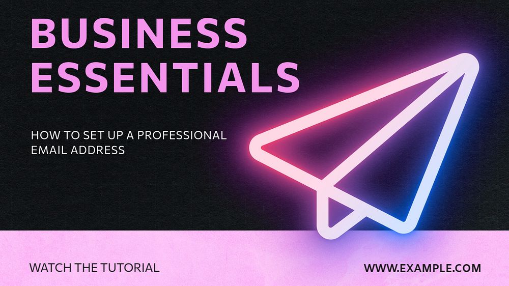 Business essential blog banner template, editable text & design