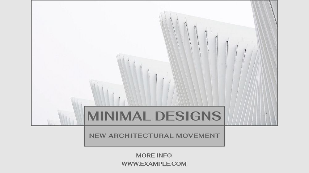 Minimal design blog banner template, editable text