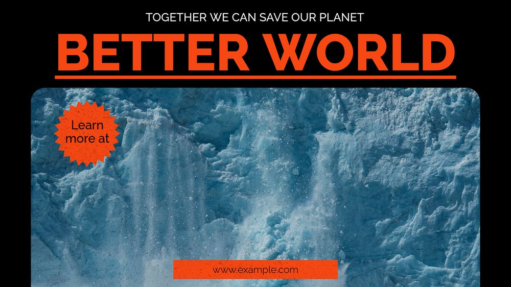 Better planet blog banner template, editable ad