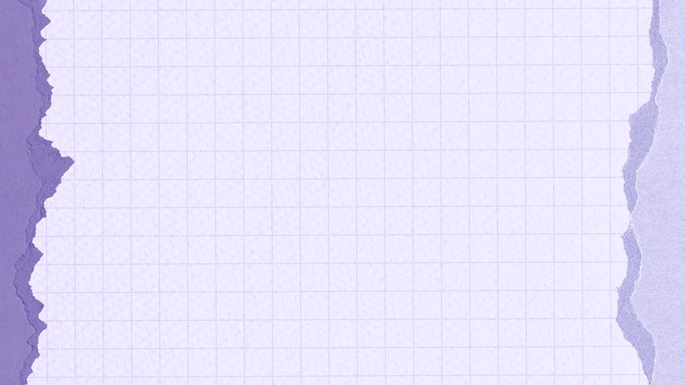 Purple grid paper, editable ripped border collage design