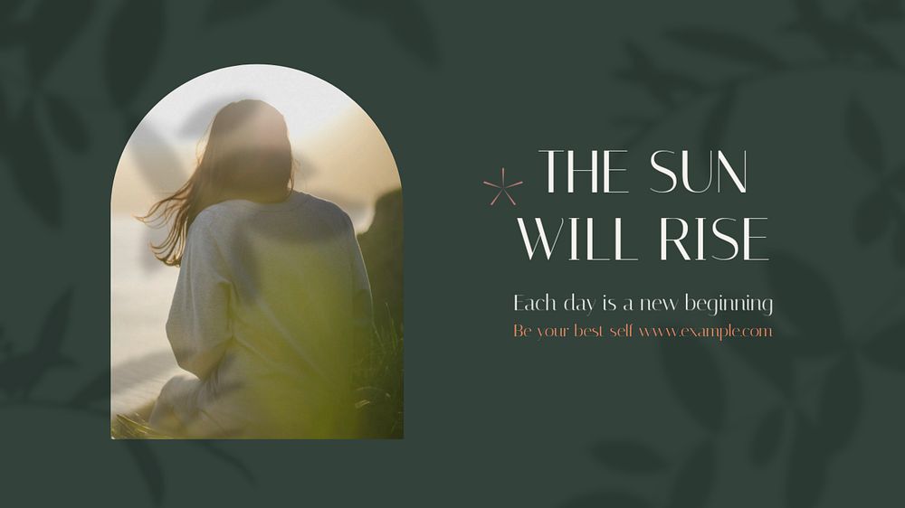 Spirituality blog banner template, editable text & design