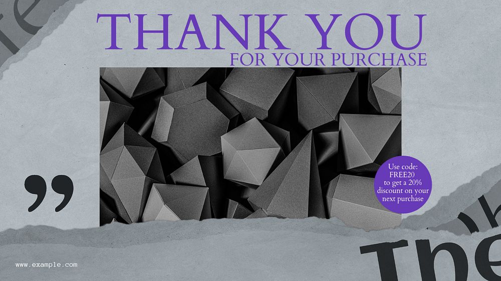 Thank you customers blog banner template, editable text & design