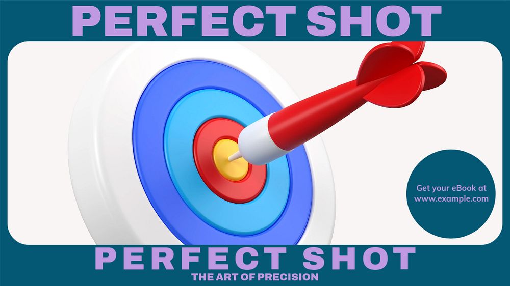 Perfect shot blog banner template, editable design