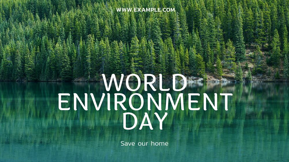 World environment day blog banner template, editable text