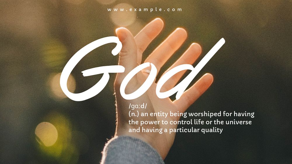 God blog banner template, editable text