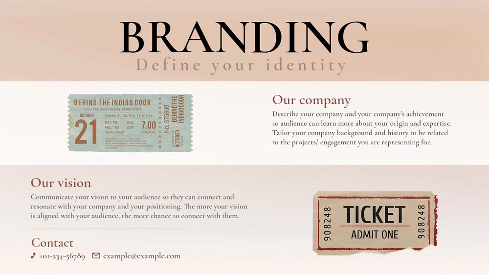 Brand blog banner template, editable text