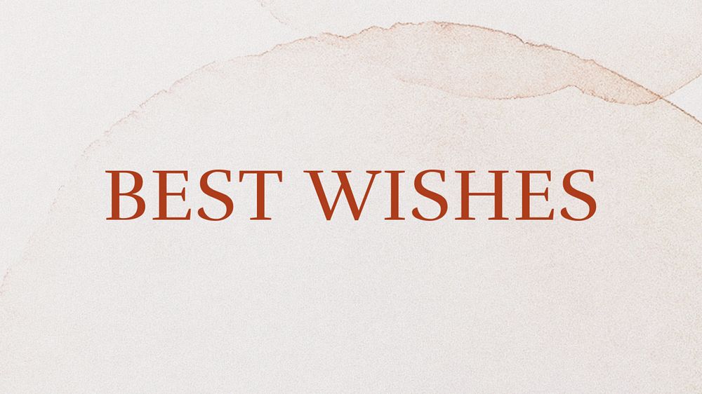 Best wishes blog banner template, editable text