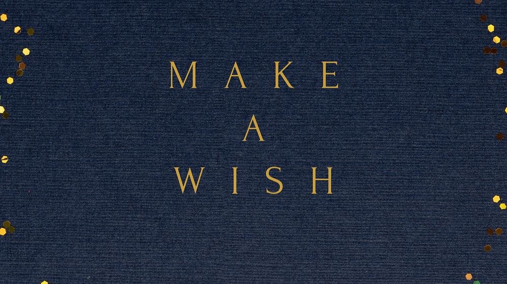 Make a wish blog banner template, editable text