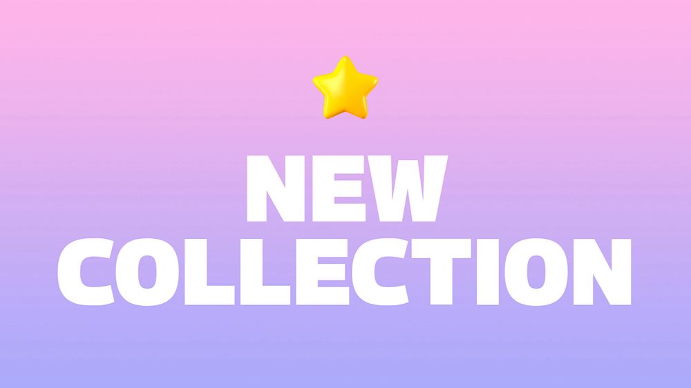 New collection blog banner template, editable text