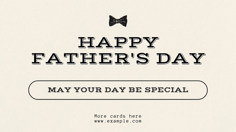 Father's day blog banner template, editable text