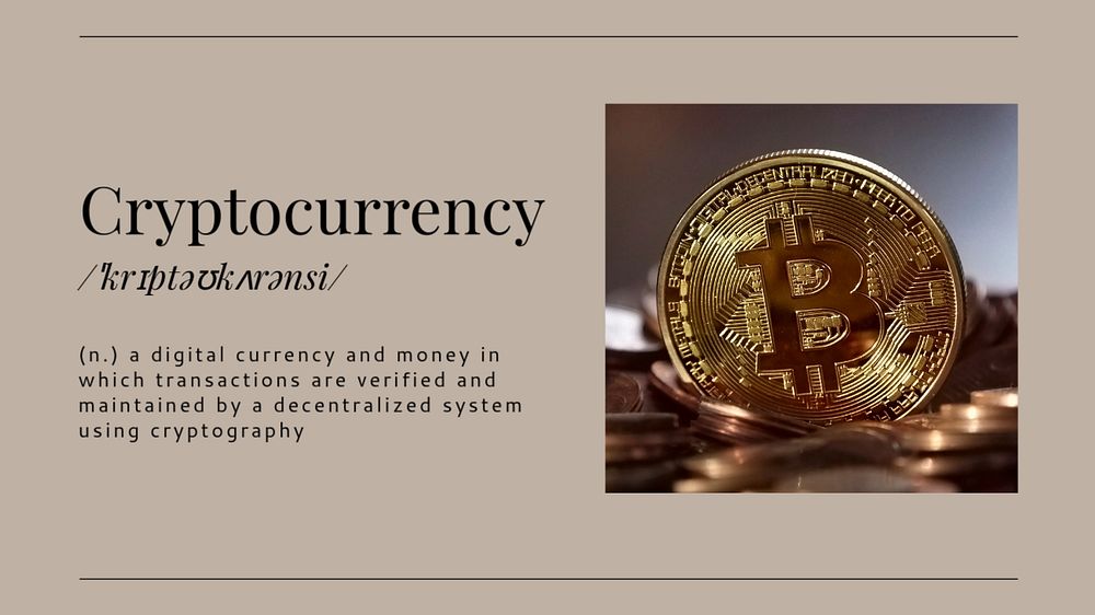 Cryptocurrency  blog banner template, editable text