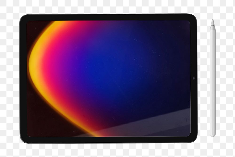 Tablet screen editable mockup element