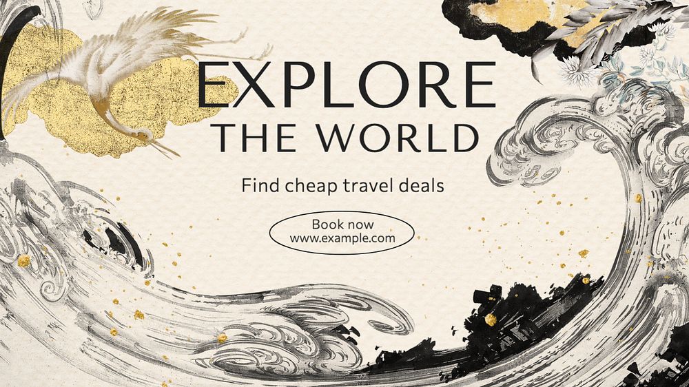 Explore the world blog banner template