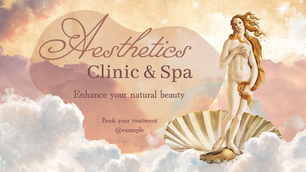 Aesthetics clinic blog banner template