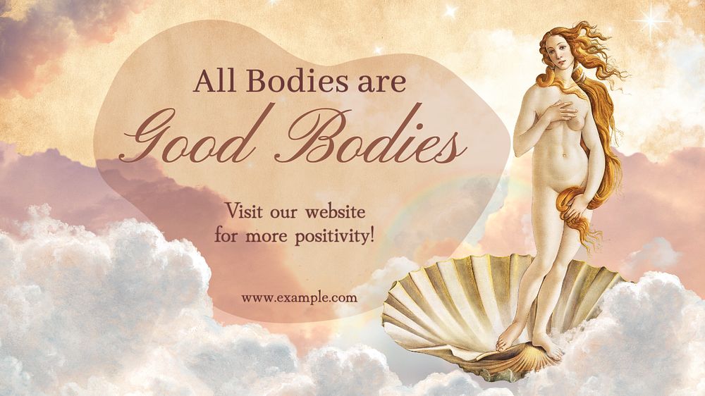 Body positivity blog banner template