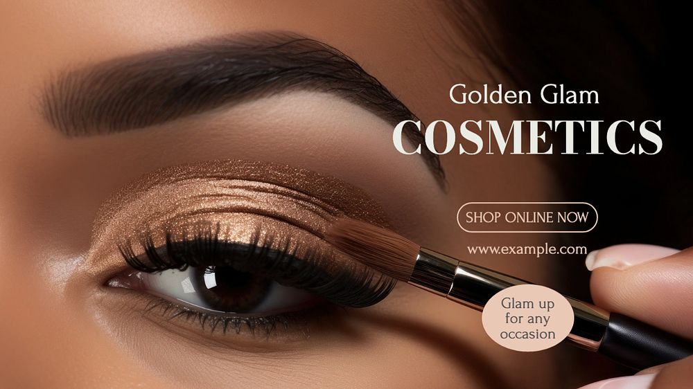 Cosmetics blog banner template