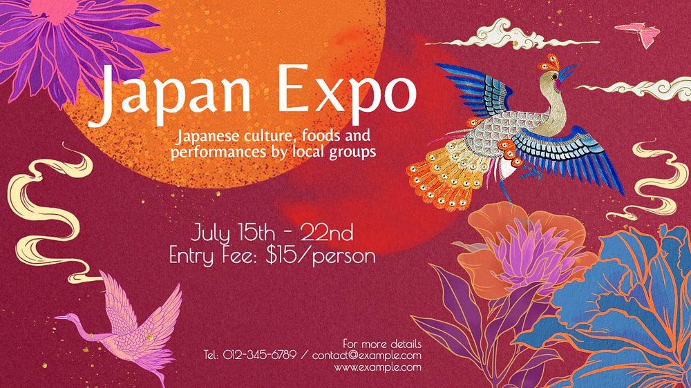 Japan Expo blog banner template