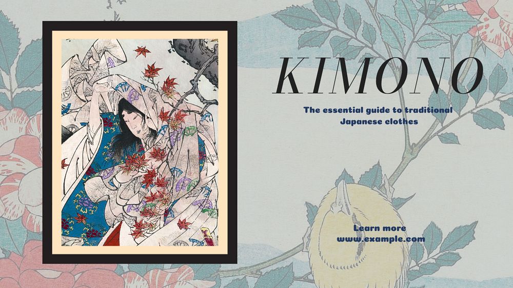 Kimono blog banner template