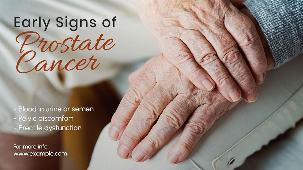 Prostate cancer blog banner template