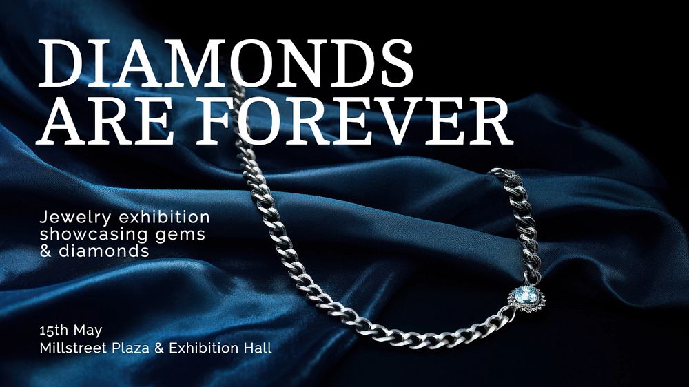 Diamonds are forever blog banner template