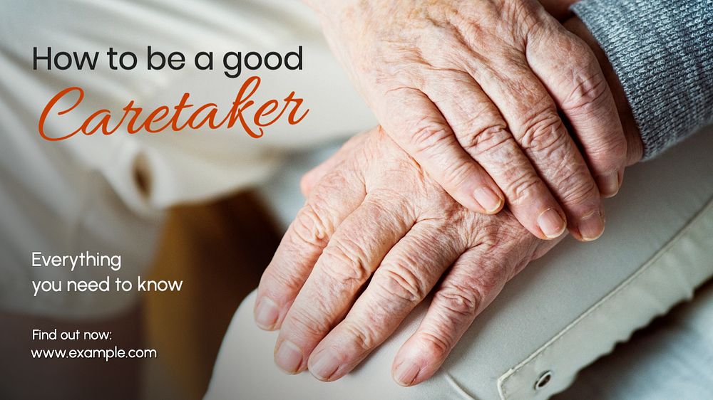 Caretaker blog banner template