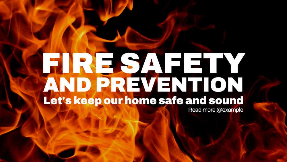 Fire Safety blog banner template