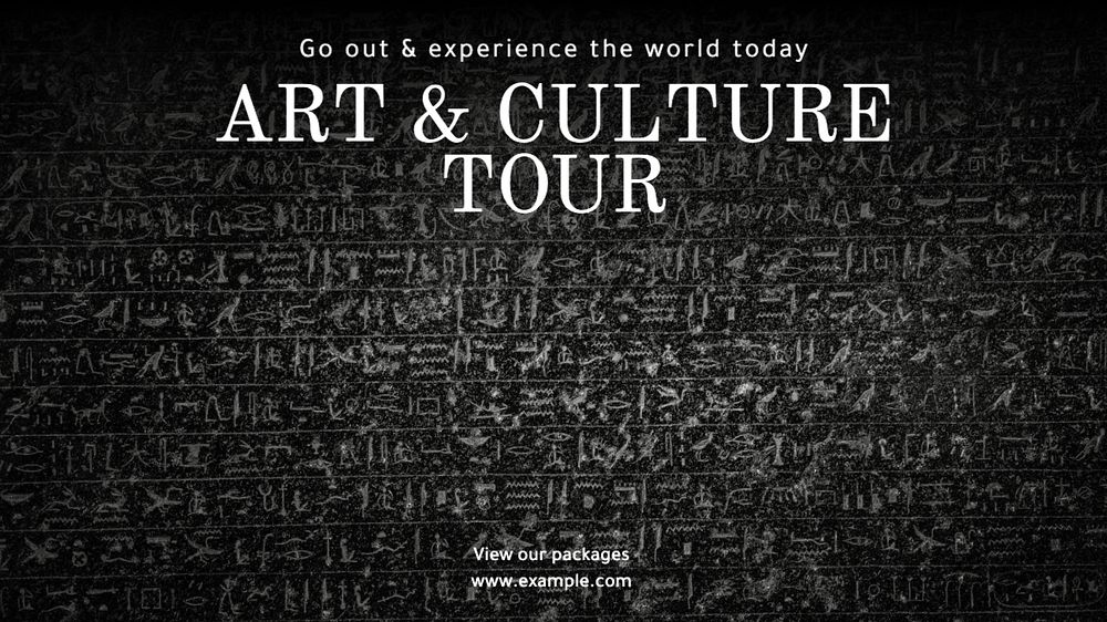 Art & culture tour blog banner template