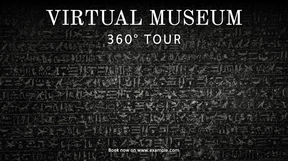 Virtual museum blog banner template