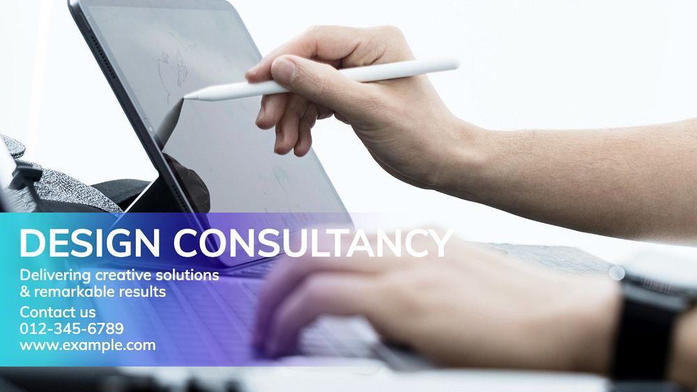 Design consultancy blog banner template