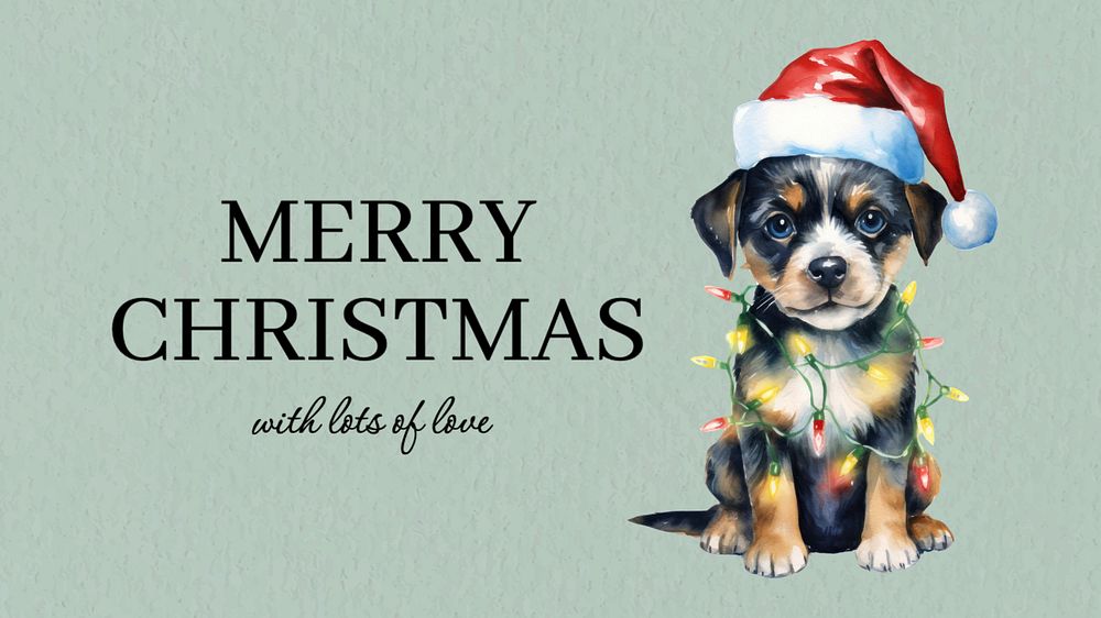 Merry Christmas blog banner template