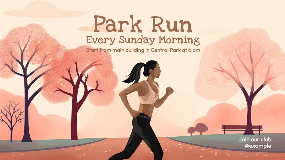 Park run blog banner template