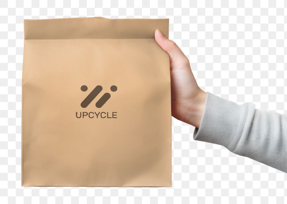 Paper bag, business packaging mockup