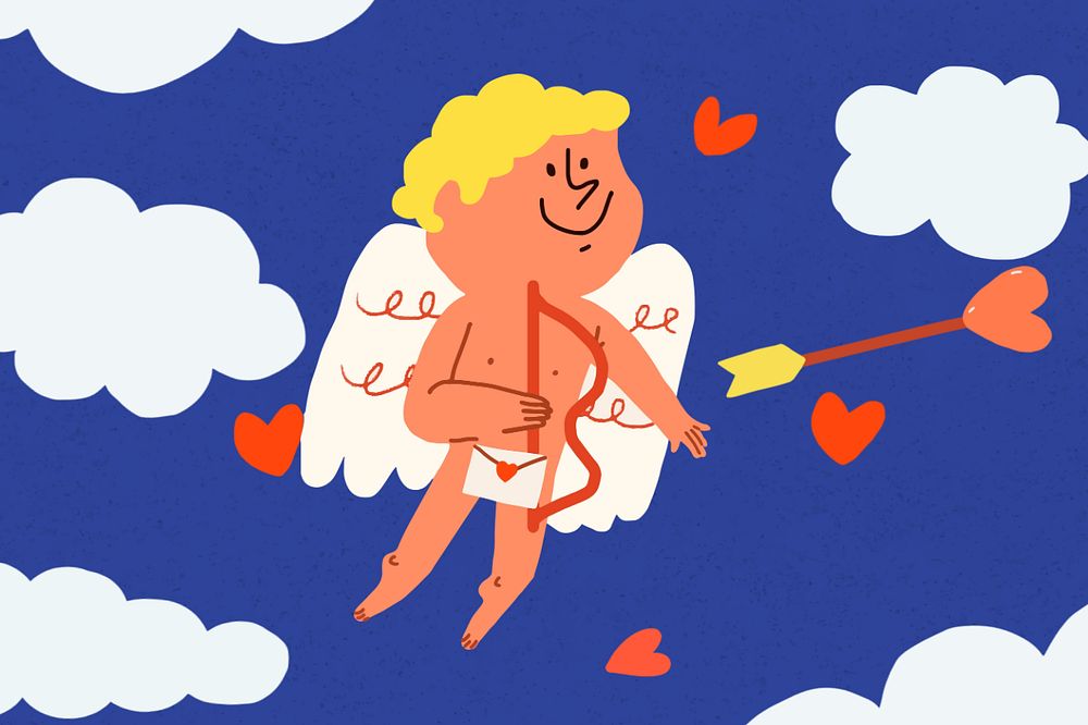 Cute cupid editable design, community remix