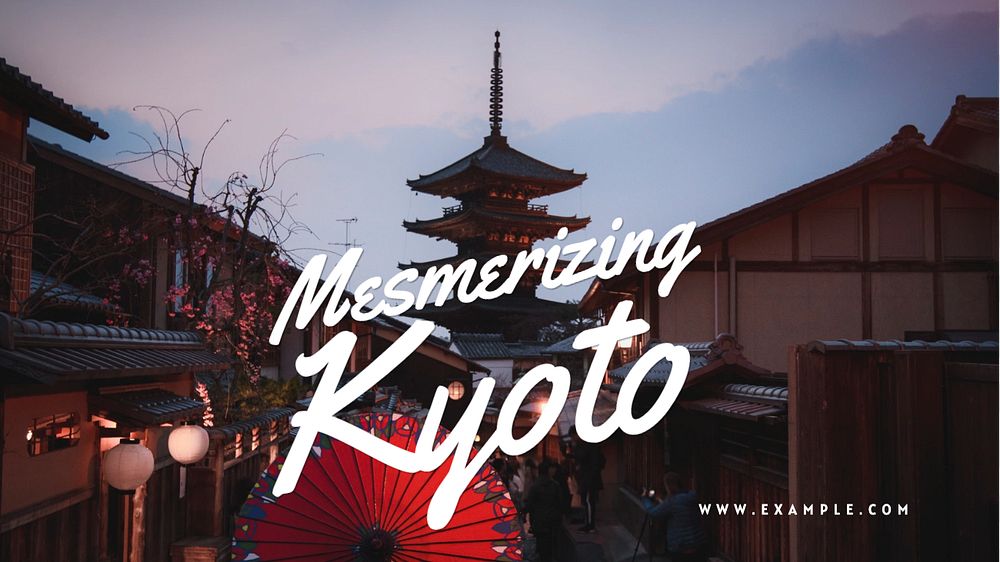 Kyoto travel blog banner template