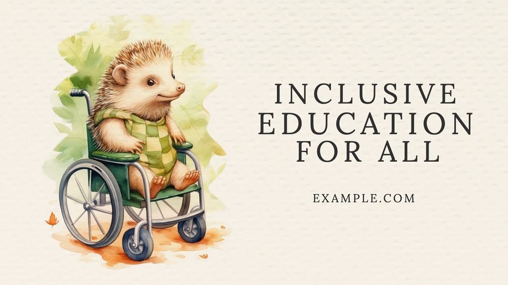 Inclusive education blog banner template