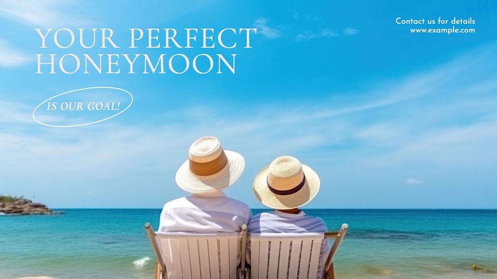 Honeymoon blog banner template