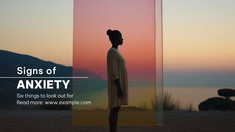 Anxiety blog banner template