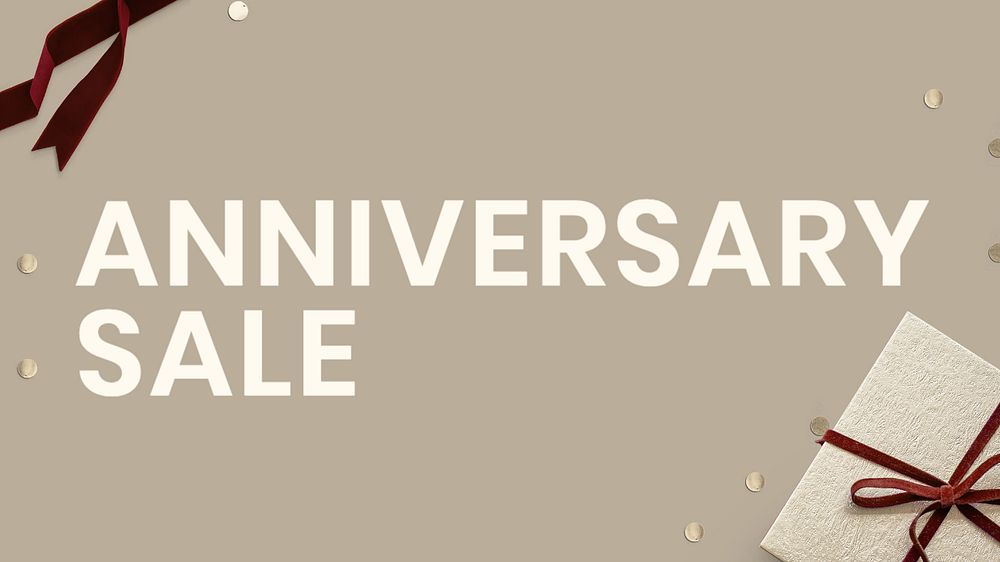 Anniversary sale blog banner template