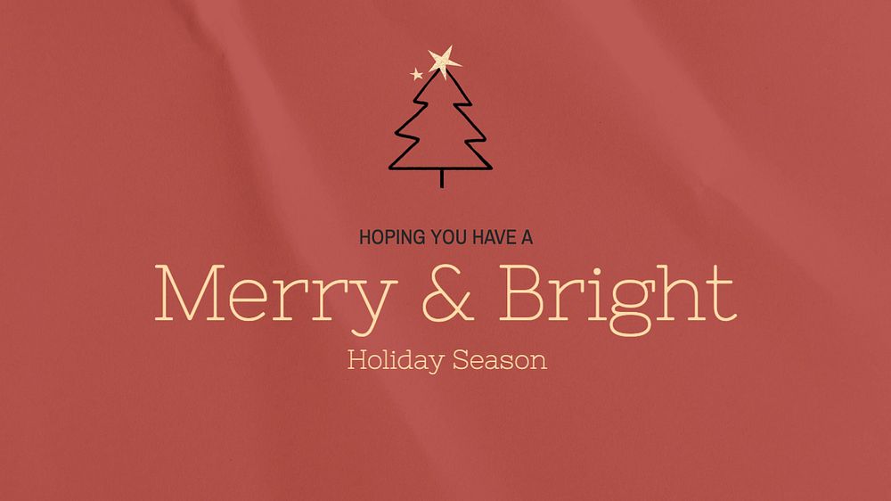 Holiday season blog banner template