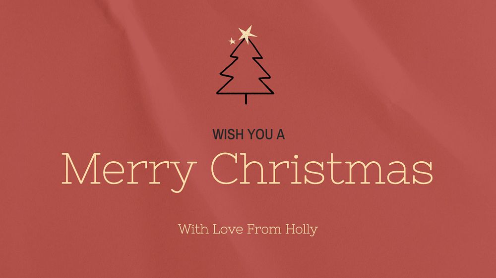 Merry Christmas blog banner template