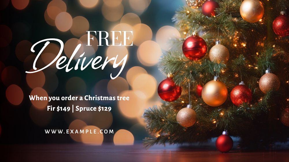 Free delivery blog banner template